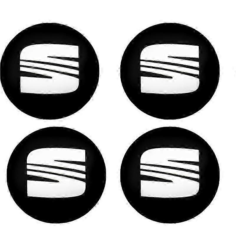 4pcs 56mm 60mm Car Wheel Center Hub Cap Rim concealment Emblem Stickers Accessories For Seat Ibiza 6j 6l Fr Ateca Altea Xl Leon 2
