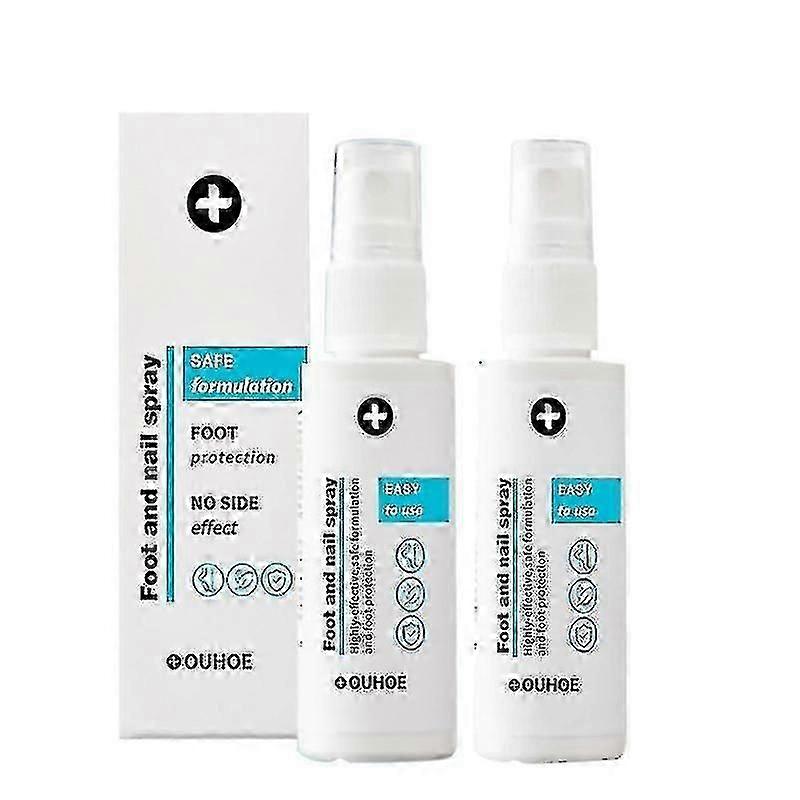 2Pcs pé e unha Spary, natural e poderoso cuidado do pé