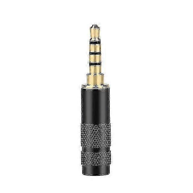 3.5mm επιχρυσωμένο 4 Pole στερεοφωνικό συνδετήρα υποδοχής ακουστικών για συσκευές ήχου - 5.8mm μέγεθος, 2-Pack σε μαύρο χρώμα