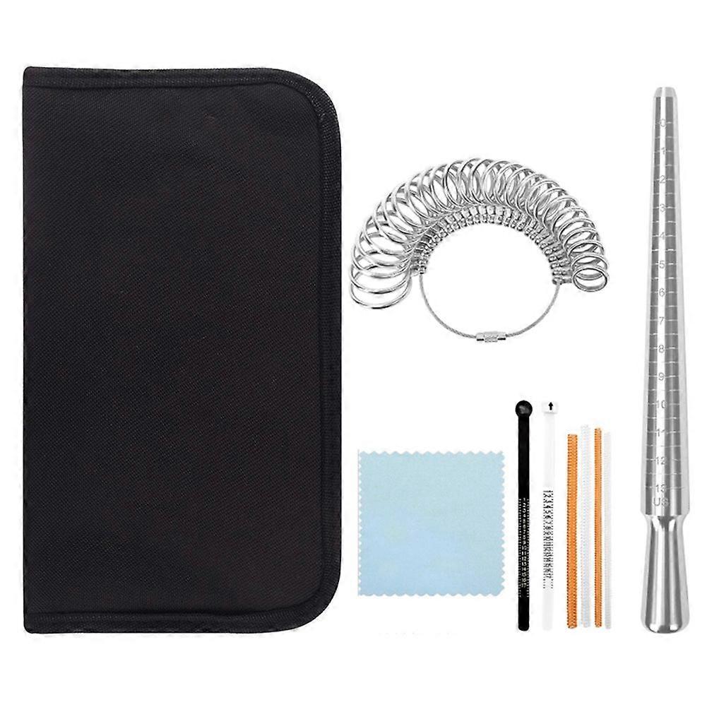 10 Pcs Ring Sizer Measuring Tool Set Includes Ring Sizer Gauge