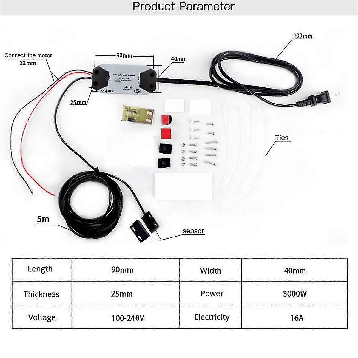 Tuya WIFI Smart Garage Door Opener Controller APP Voice Control (EU)
