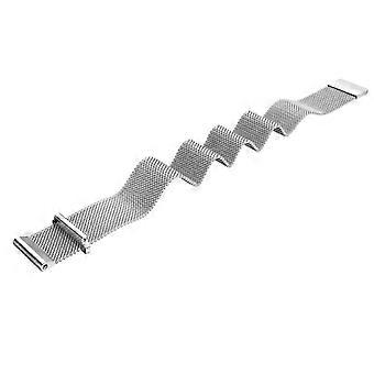18mm Milanese Stainless Steel Strap for Garmin Vivoactive 4S Braided Webbing Magnetic Watch Band