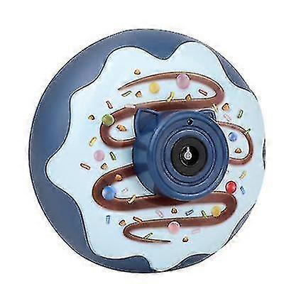 12.5*7*12.5Cm Blue Bubble Blowing Toys Donut Bubble Machine Electri...