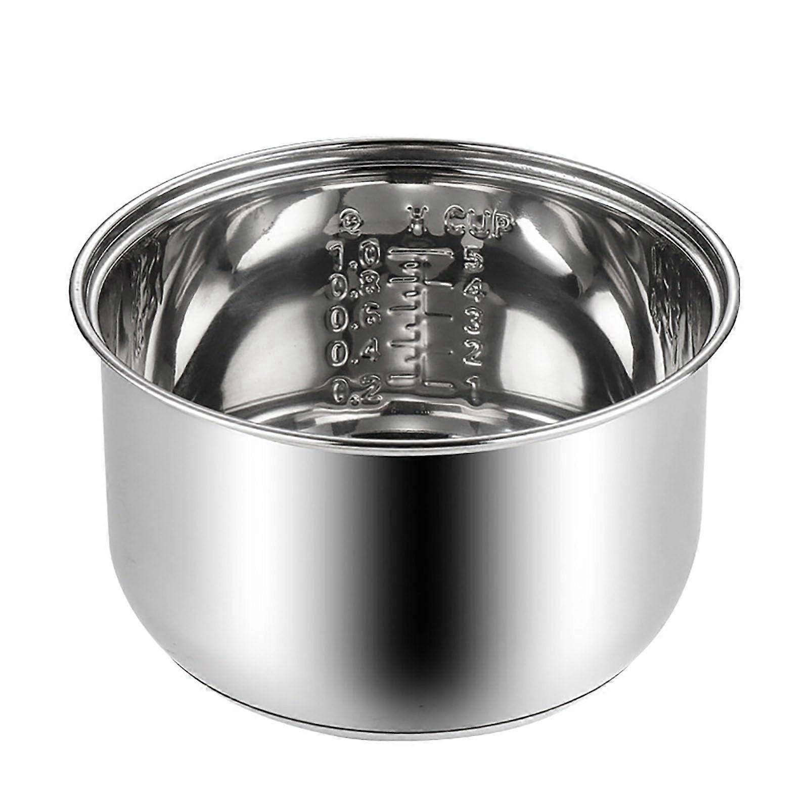 Stainless Steel Rice Cooker Inner Pot Nonstick Replacement Durable Universal Fit For MultiCookers Heating 14.5x23.8cm