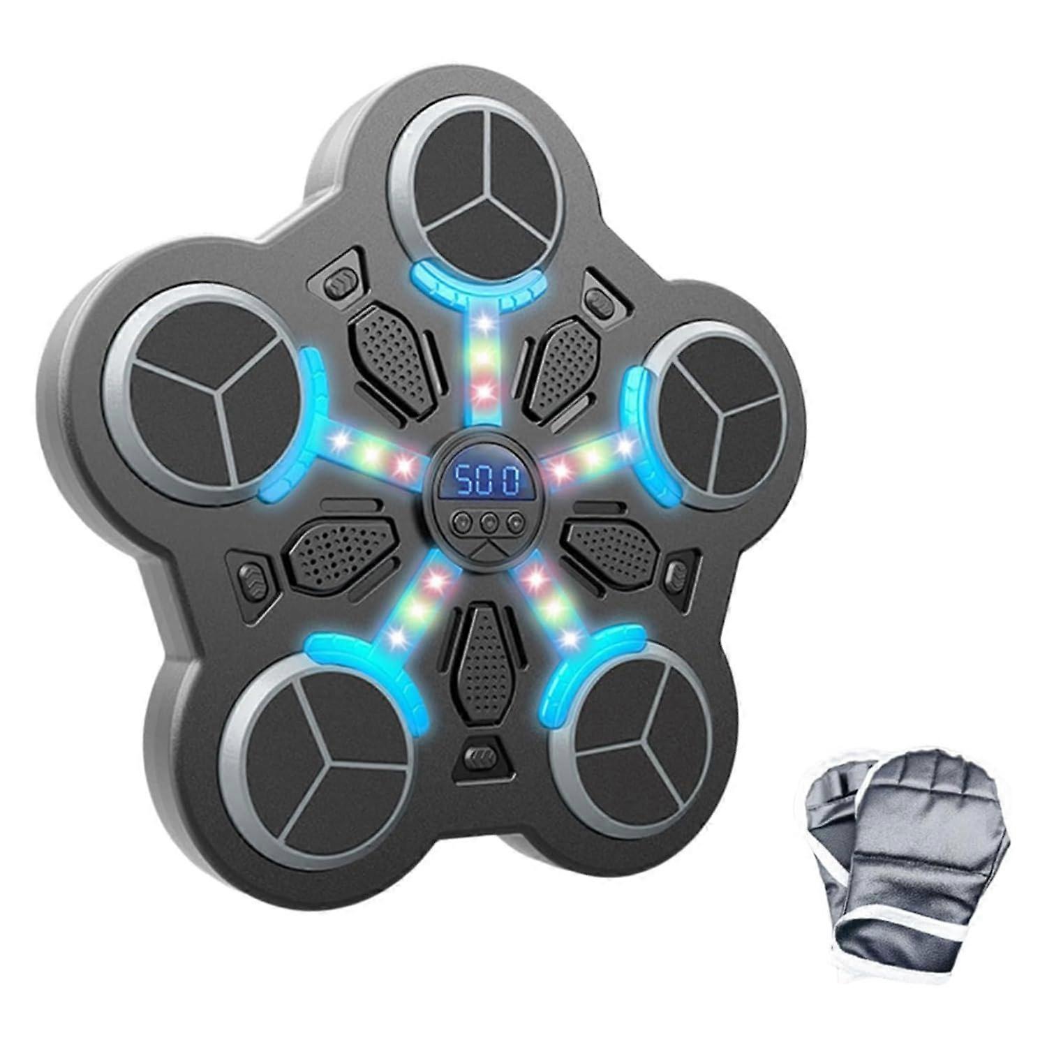 Music Boxing Machine WallMounted 3 Modes 3 Speeds LED Screen Bluetooth 360 KG Capacity Boxing Glove