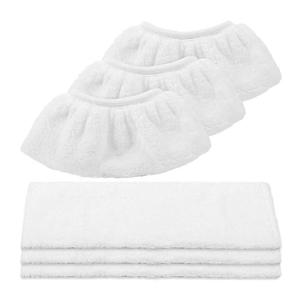 Microfiber Cloth Set Compatible for Karcher EasyFix Steam Cleaner SC2,SC3,SC4,SC5 (3 for Floor Nozz