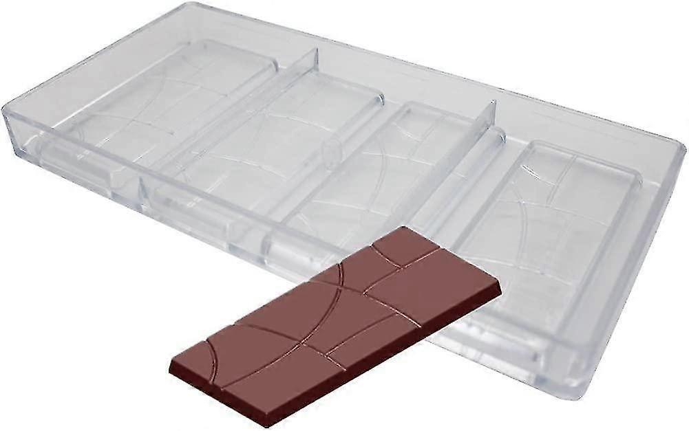 Polycarbonate chocolate mold for chocolate bars