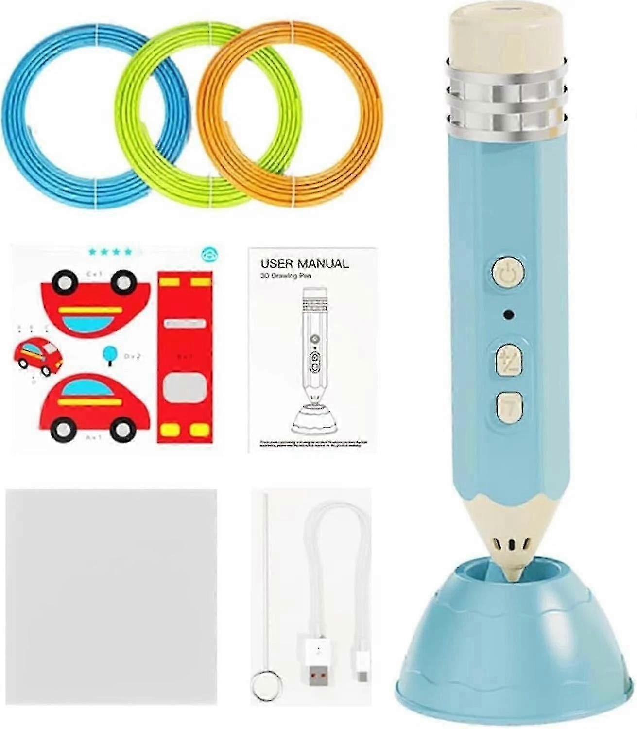 Rechargeable 3D Printing Drawing Pen for Artistic Low-Temperature 3D Painting