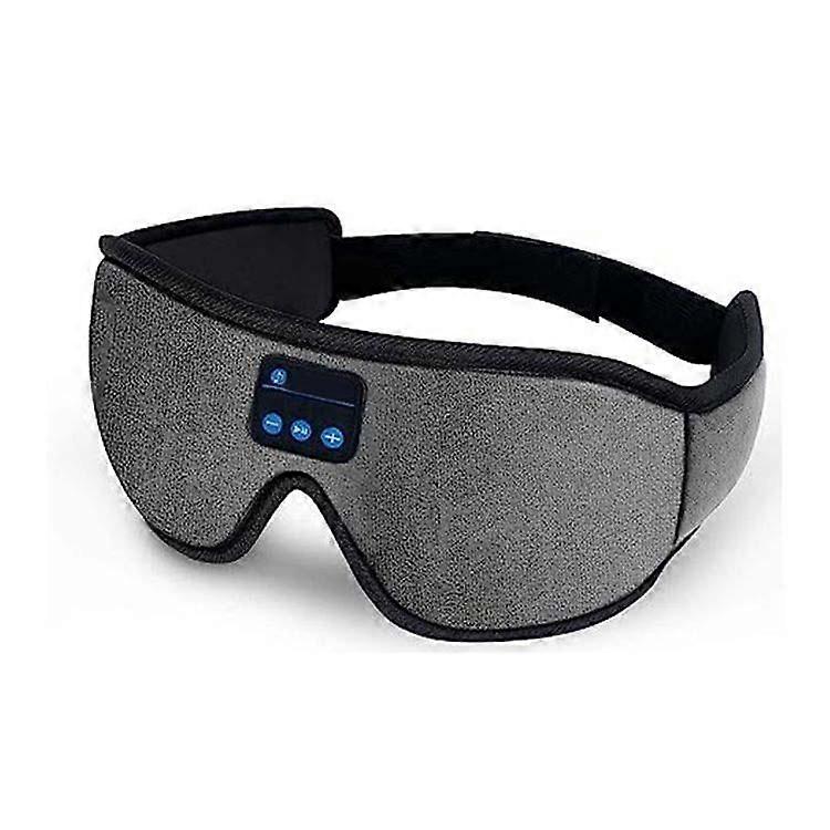 3D Bluetooth Sleep Mask with Ultra-Thin Earphones Bluetooth 5.0(Grey)