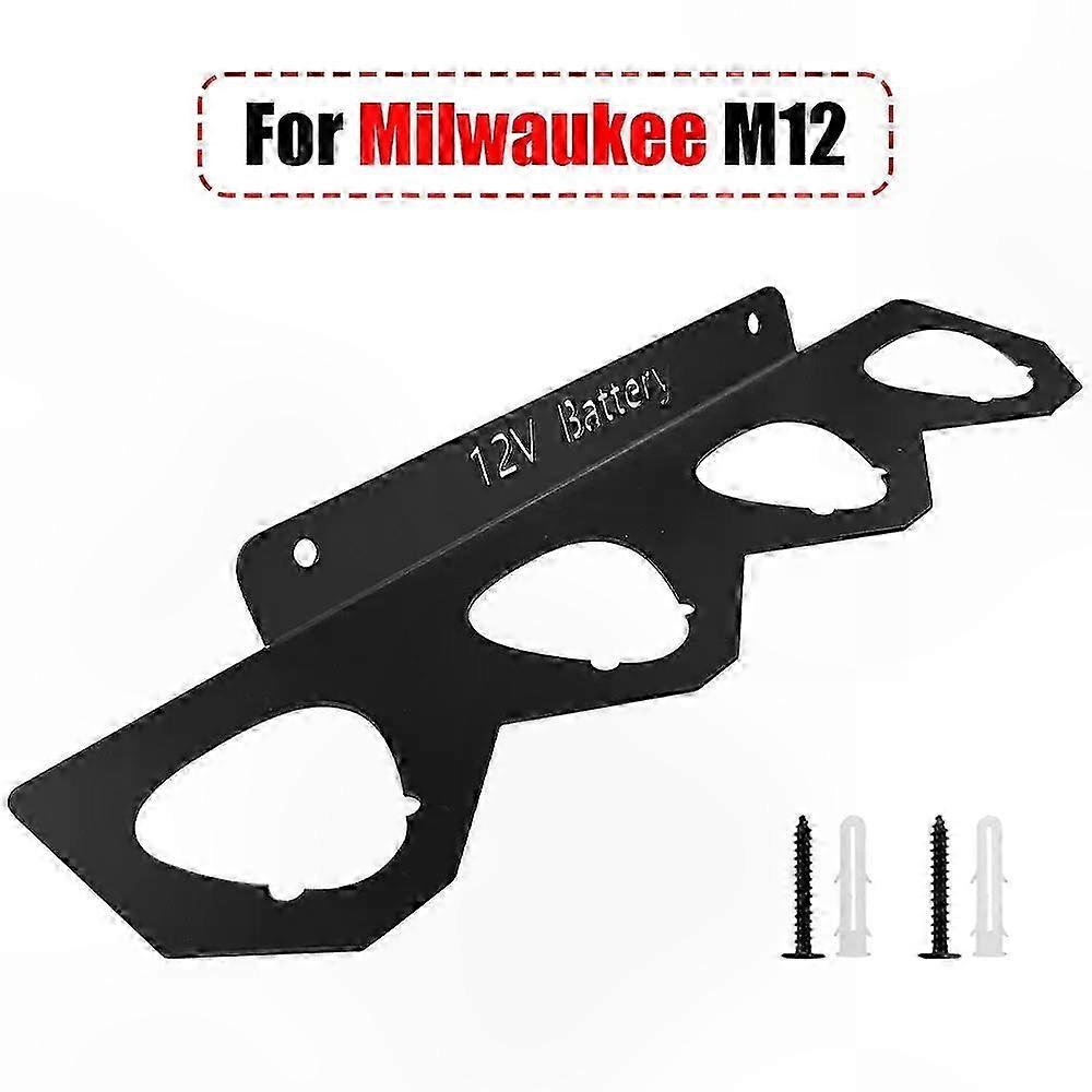 Wall Mount Battery Organizer for 12V Tools Storage Holder Compatible with Multiple Brands