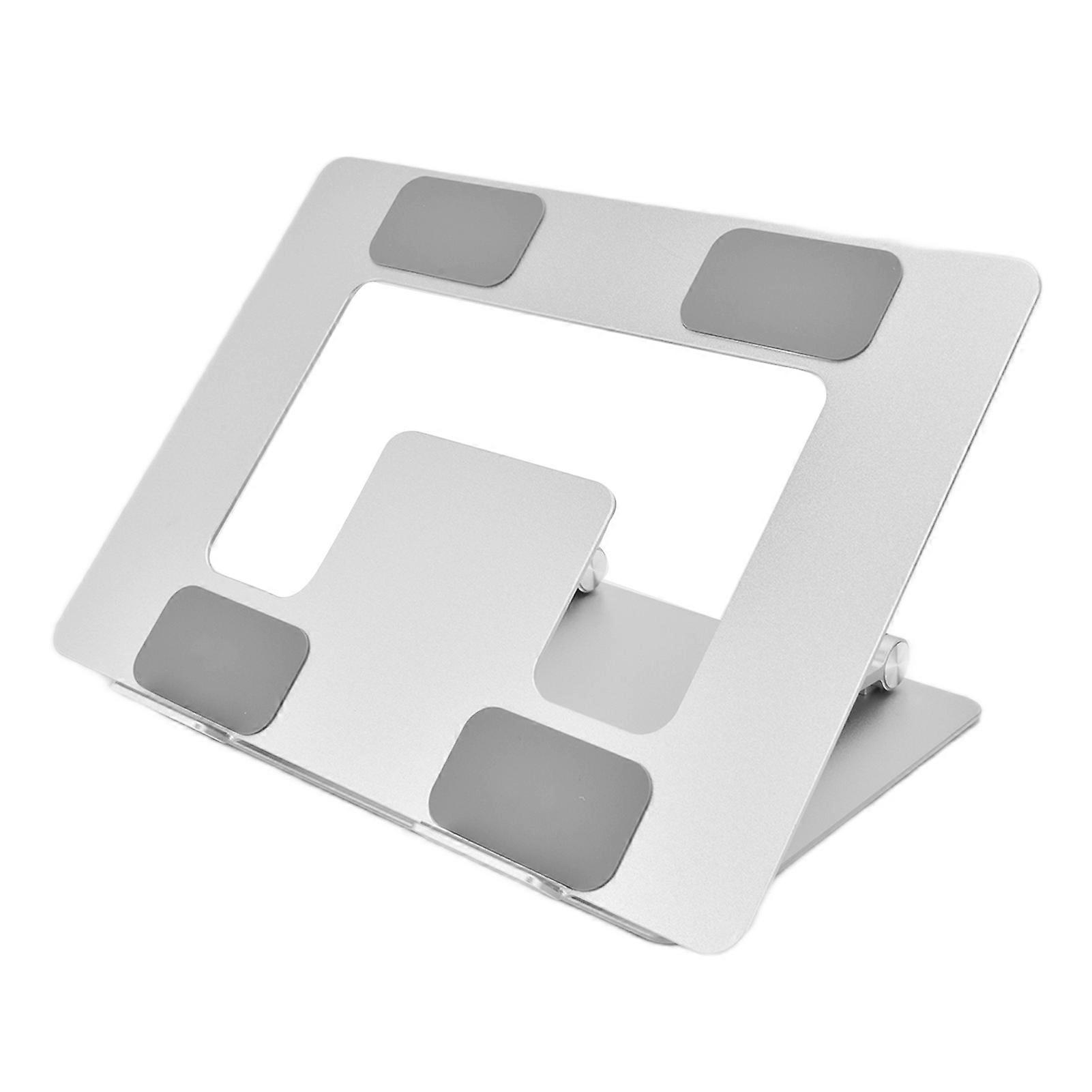 Portable Aluminum Laptop Stand 30x22cm Cooling Riser Silver
