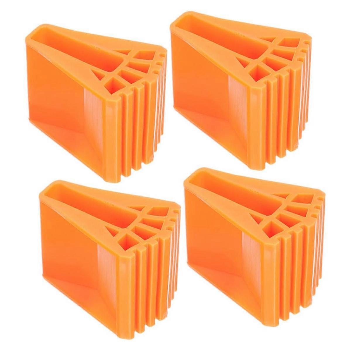4pcs Non-Slip Ladder Leg Caps Leveling Feet Rubber Covers
