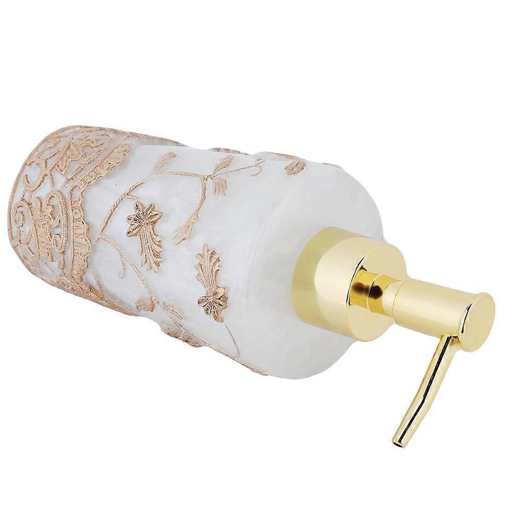 High Grade Gold Resin Soap Squeeze Bottle 350ml 7x7x20cm