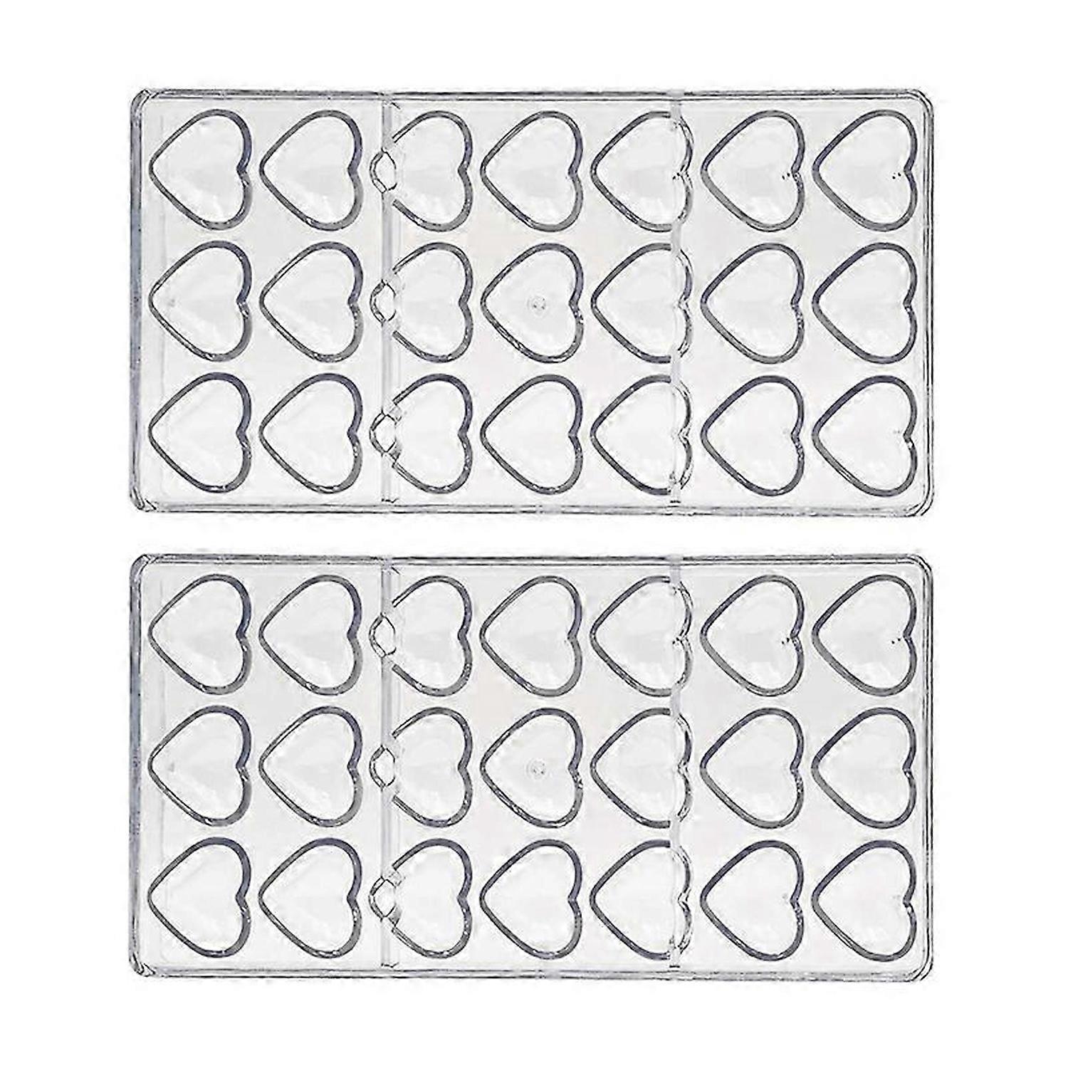 2PCS Polycarbonate Chocolates Mould for Candy Bar Mold Easter Baking