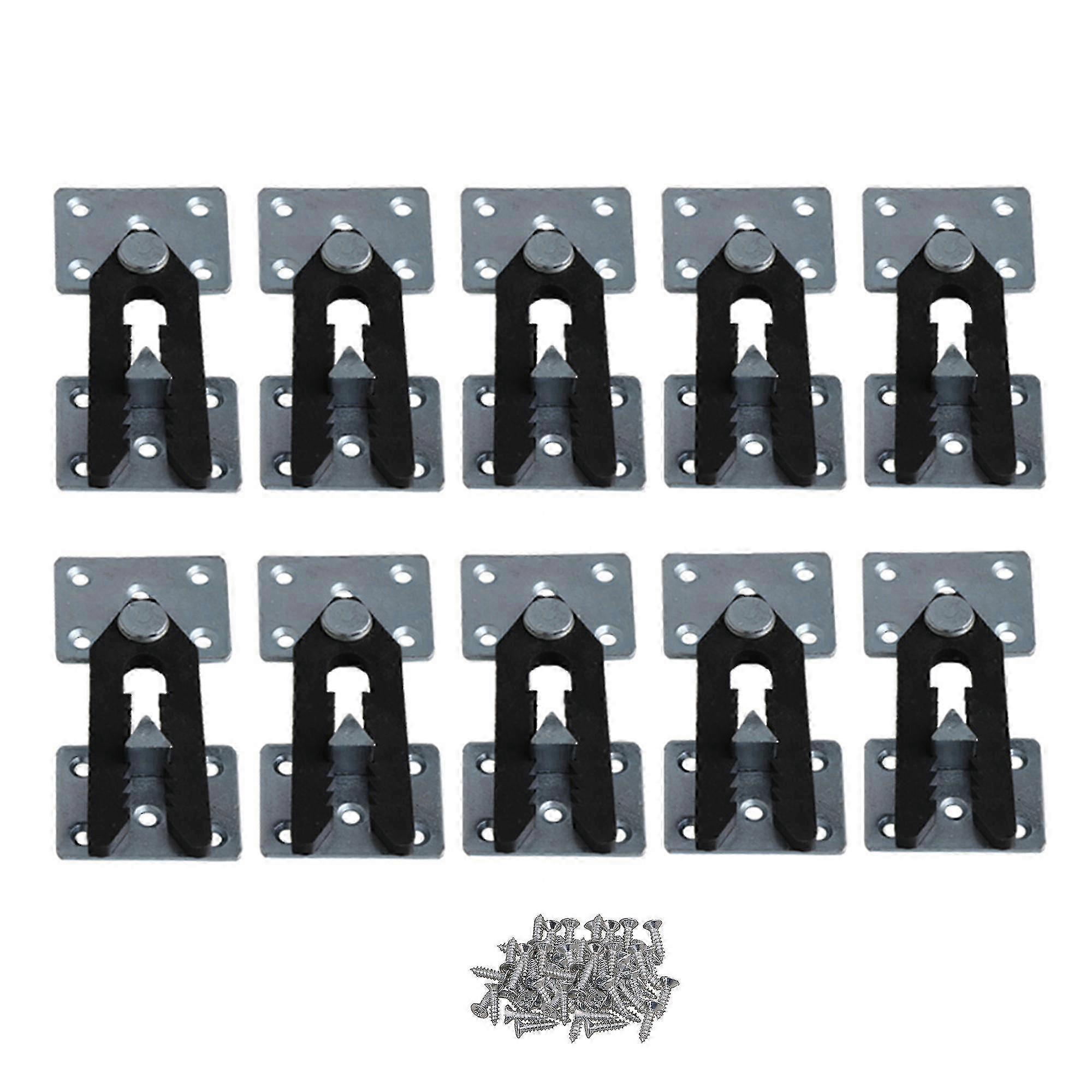 10x Iron Furniture Interlock Adjustable Sectional Sofa Connector Hinging