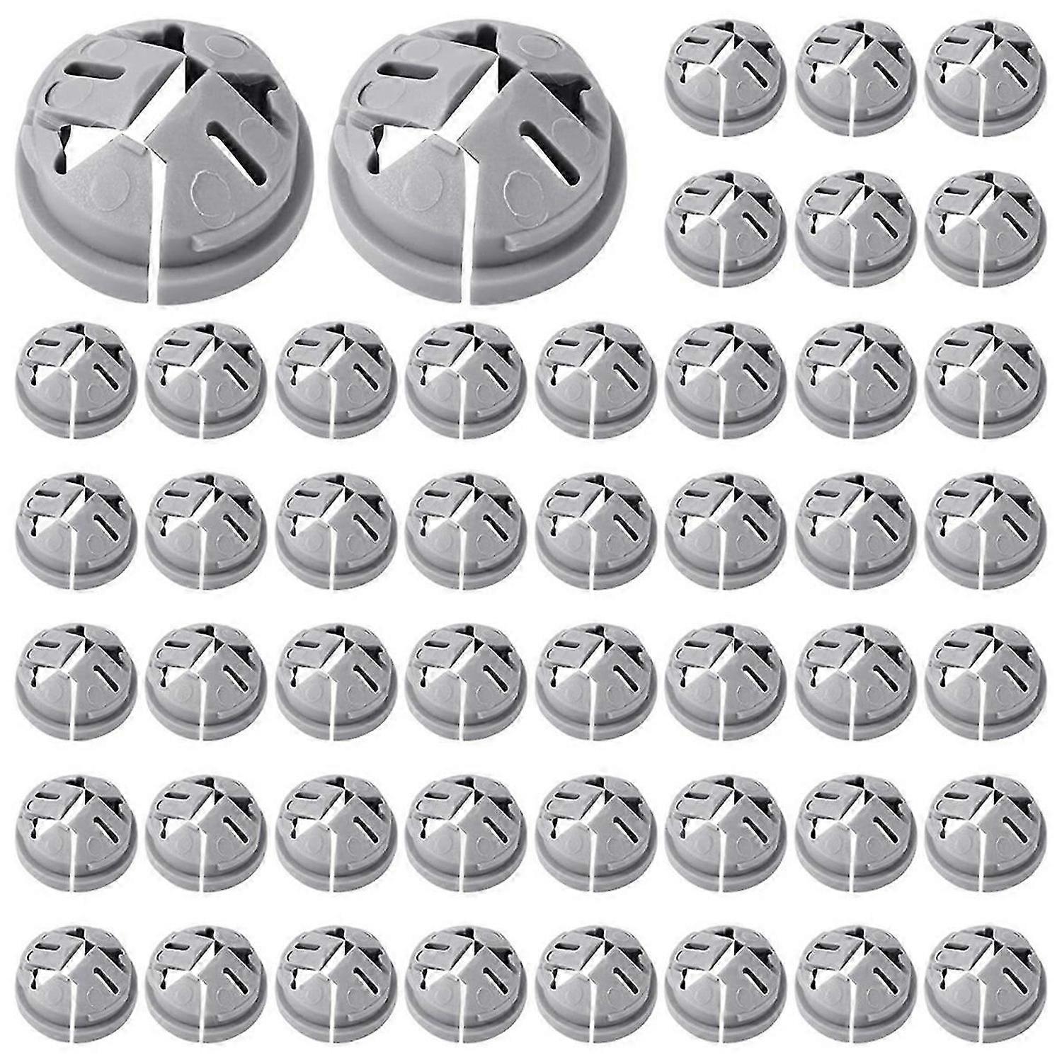 100Pcs Push-in Cable Connectors,Non-Metallic Push in Connector Plastic Electrical Box Wire Inserts B