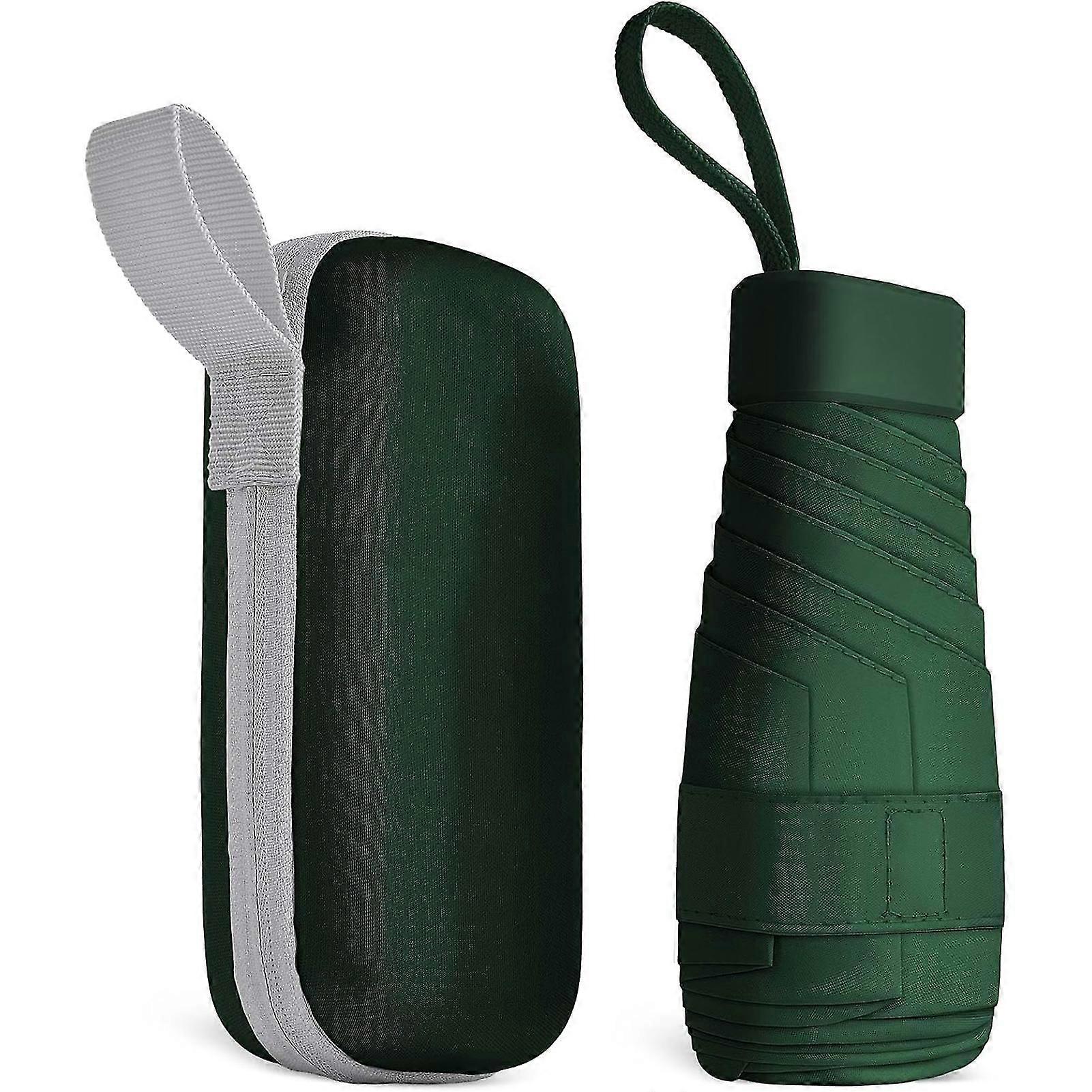 Small Six-Fold Bag Umbrellas with Storage Box Lightweight Sun Protection Umbrellas for Outdoor Travel