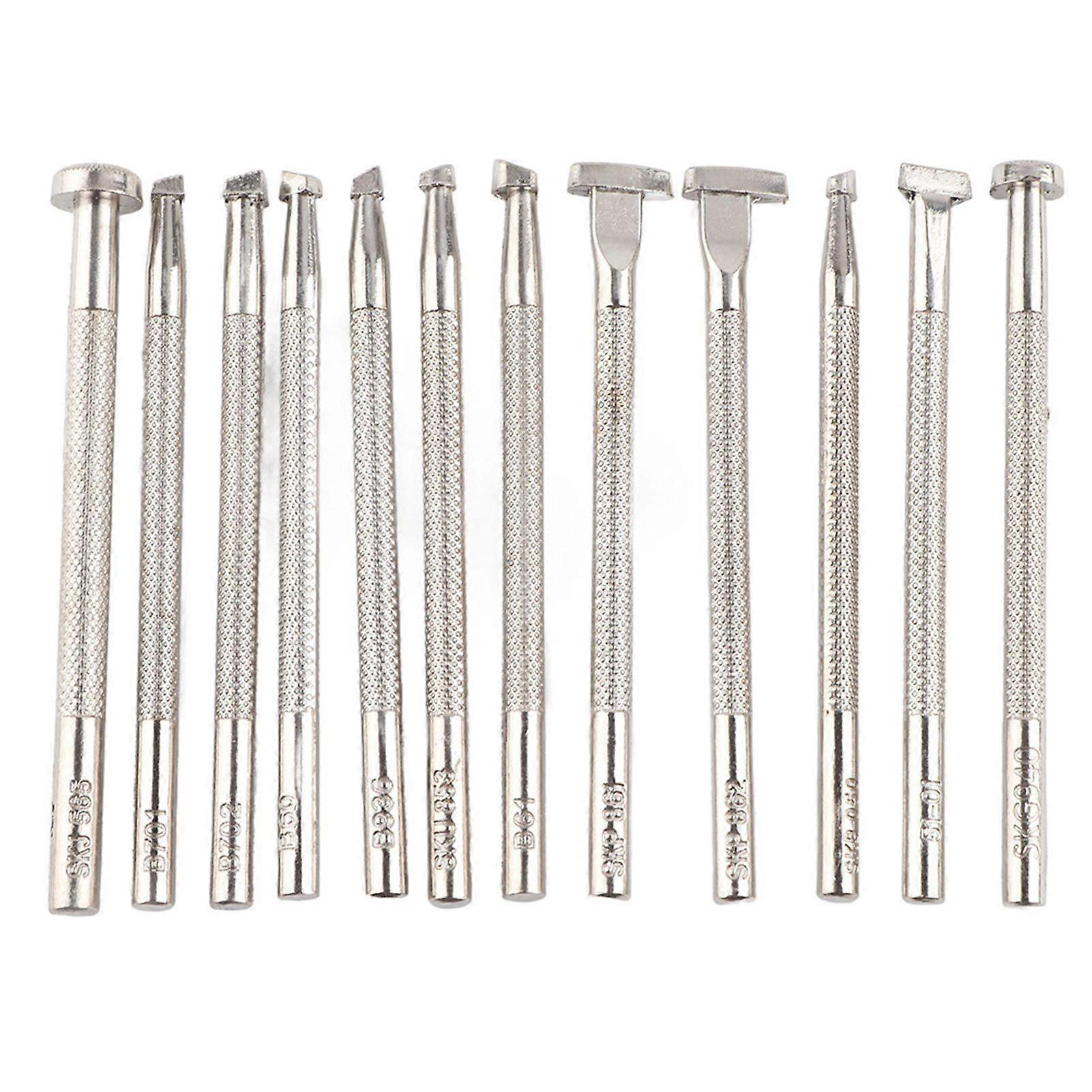 12PCS Leather Engraving and Embossing Tools Leather Working Stamping Patterns Tool