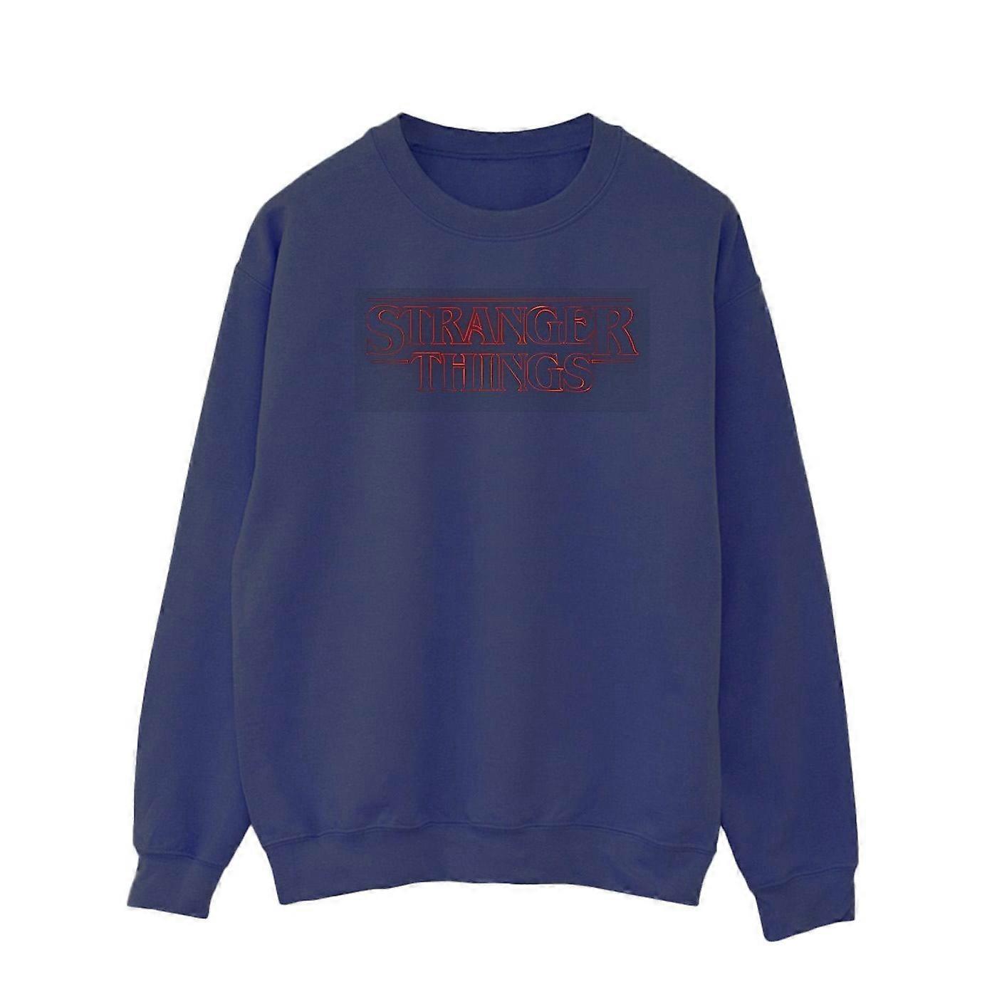 Netflix Heren Stranger Things Glow Logo Sweatshirt