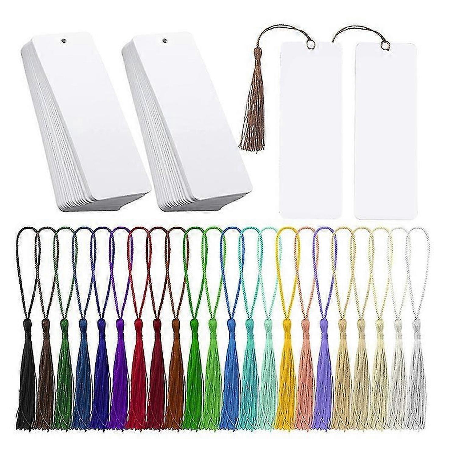 80Pcs Bookmark Blank Heat Transfer Bookmarks