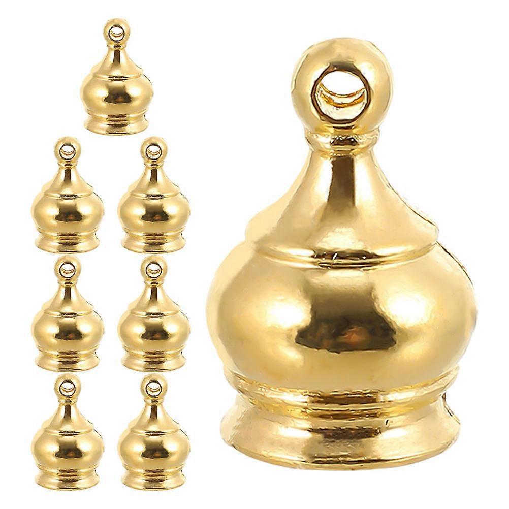 16Pcs Decorative Lamp Finial Screw Caps for Lamp Shade Zinc Alloy Golden