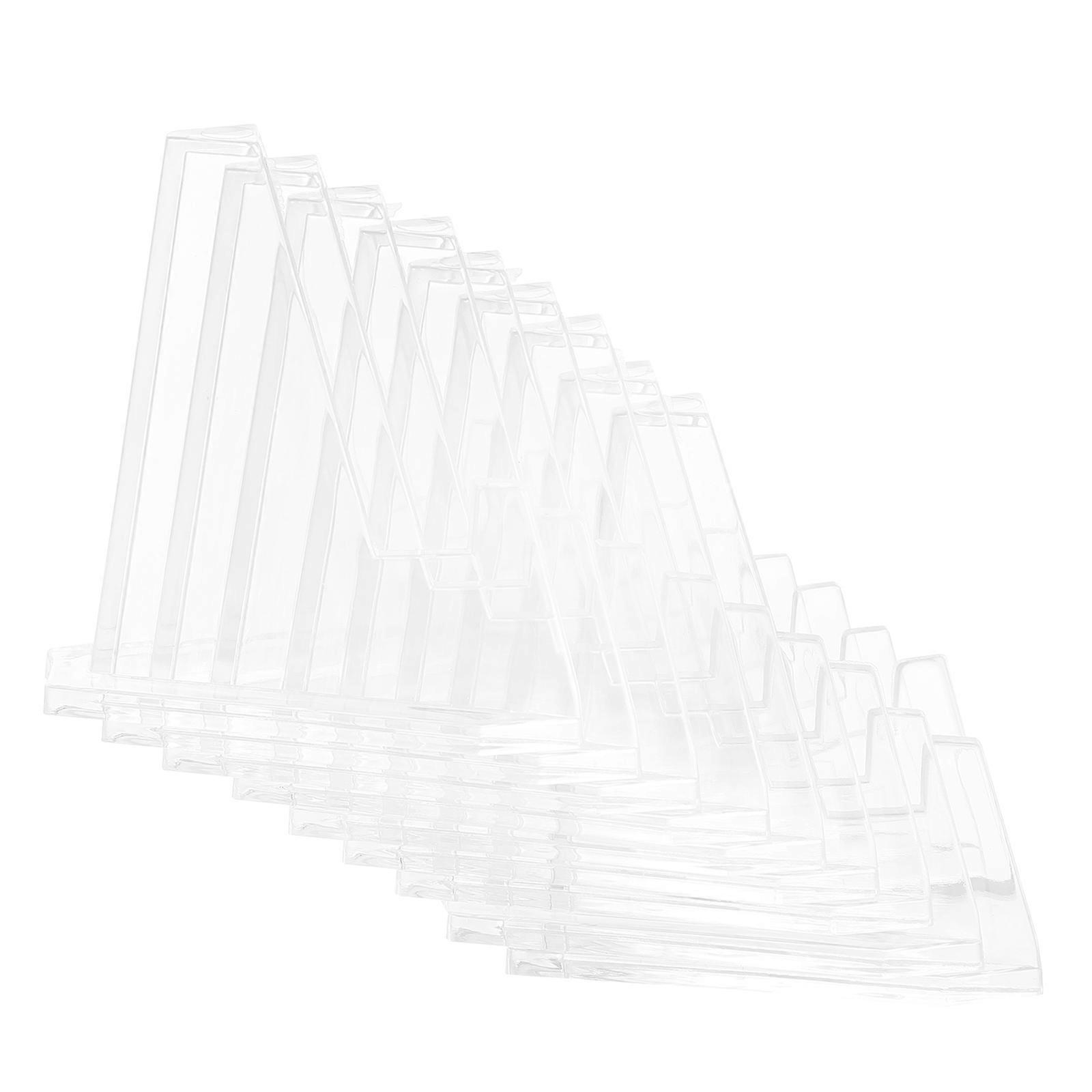 Transparent Badge Display Stands for Storage with 10Pcs Clear Holders