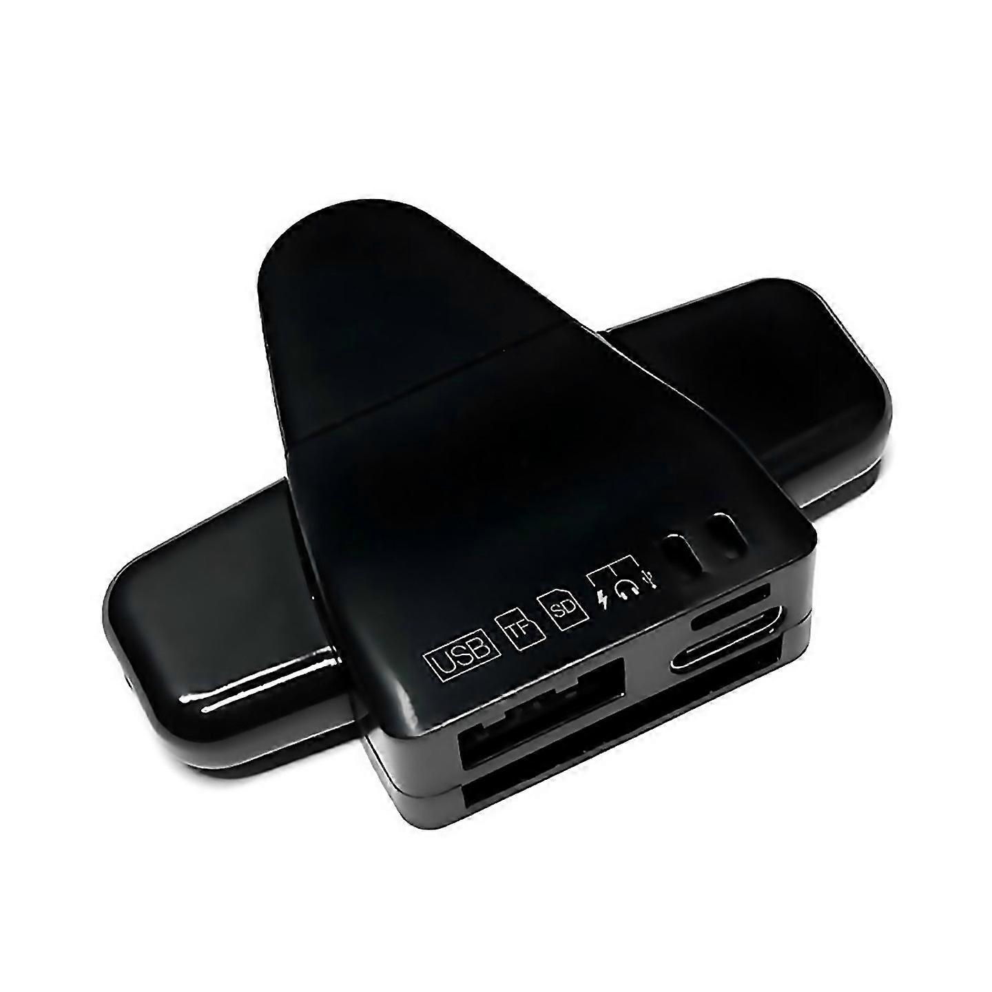 For Card Reader Multifunction Universal Phone Computer Adapter Black