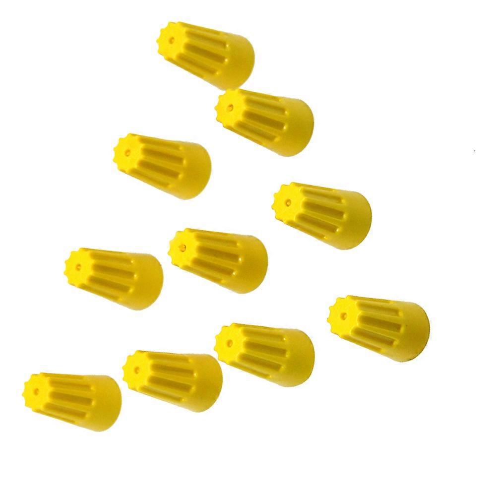 Wire Connectors Closed End Terminal for Pressure Line Caps 100Pcs Yellow