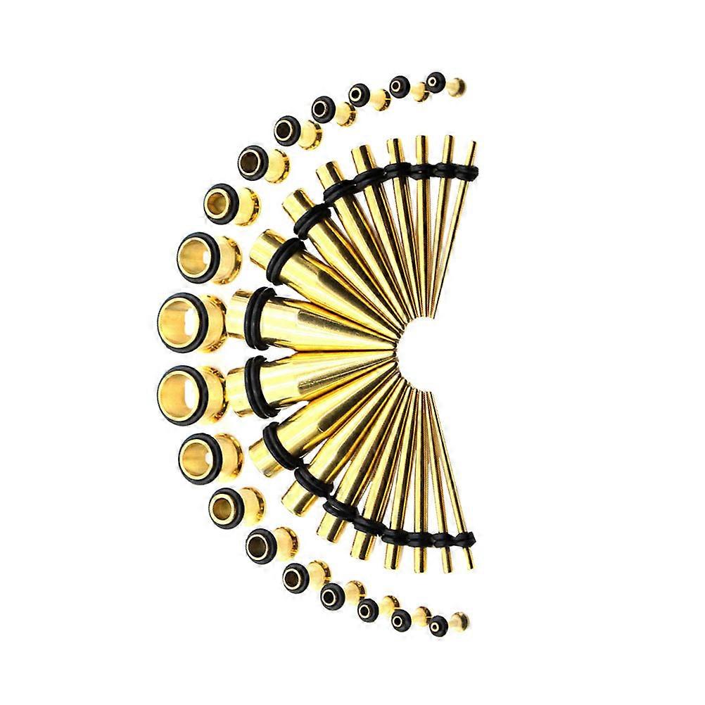 Body Puncture Accessories Pointed Cones for Decoration 36Pcs Golden Kit