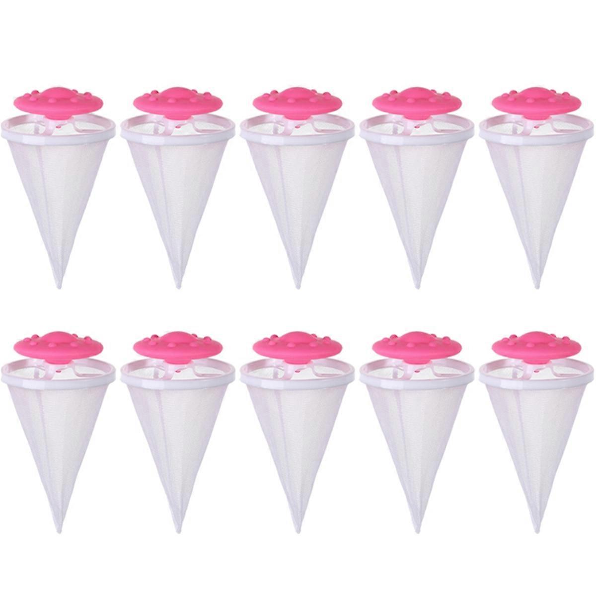 Washing Machine Filter Floating Filter Depiler Cleaning and Stain Removal Laundry Ball Clothing Net Bag Pink