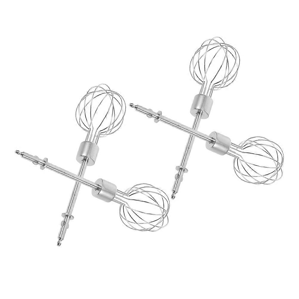 4Pcs Stainless Steel Hand Mixer Whisk Attachment for Silver Use