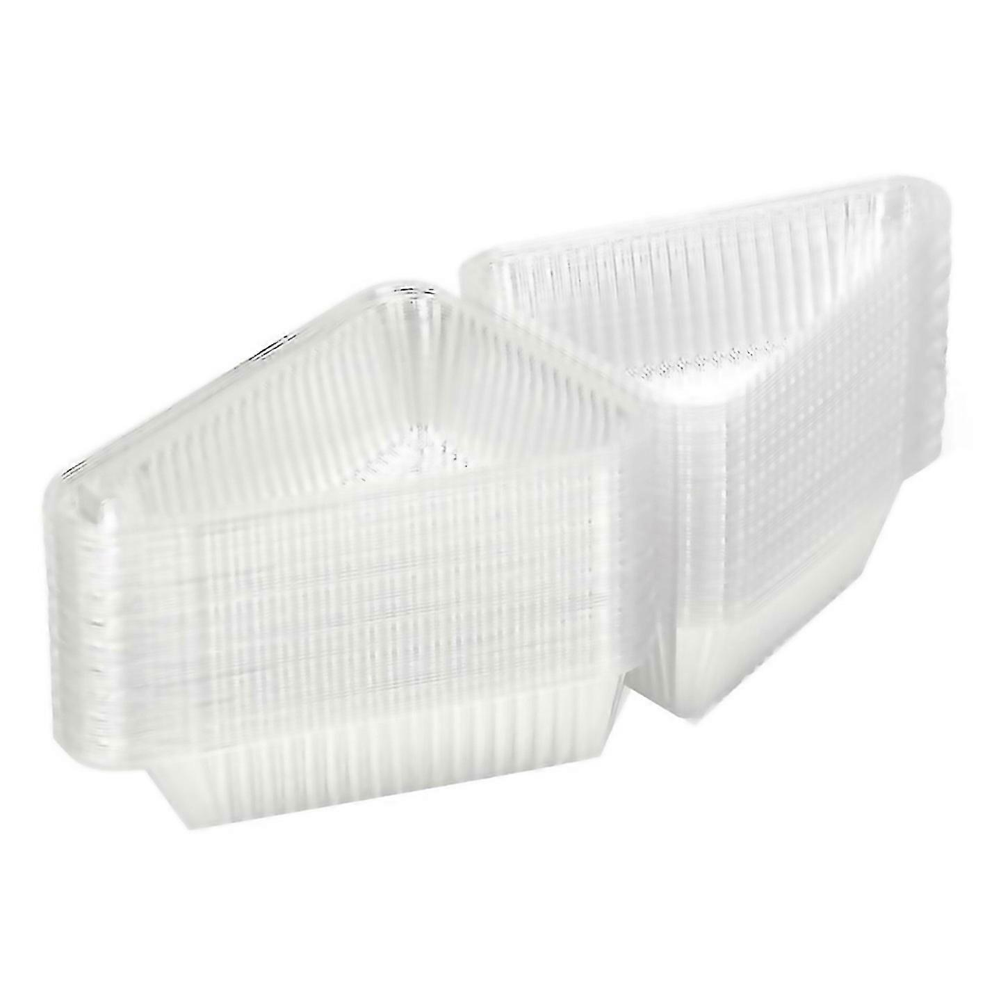 For 50pcs Cake Slice Containers With Hinged Lidcake Carriers