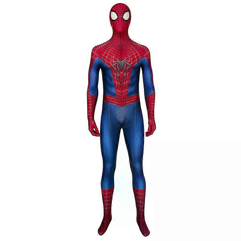 Super Spider Man Cosplay Slim Fitting Jumpsuit+accessories Mask Character Performance Expedition Costume Halloween Superhero Set