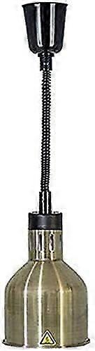 Food Heating Lamp Adjustable Telescopic Brass Heat Lamp for Buffet Display Single Head Food Warmer for Pizza