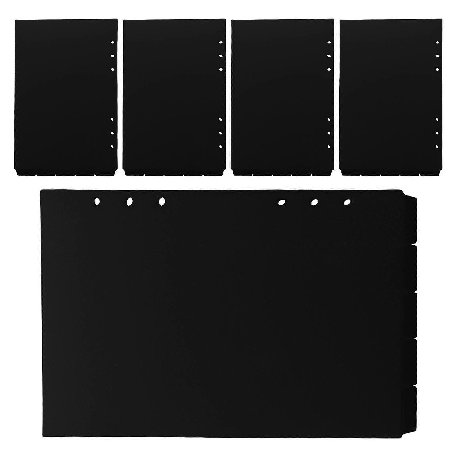 Black Plastic Binder Dividers for Efficient Organization with 50Pcs