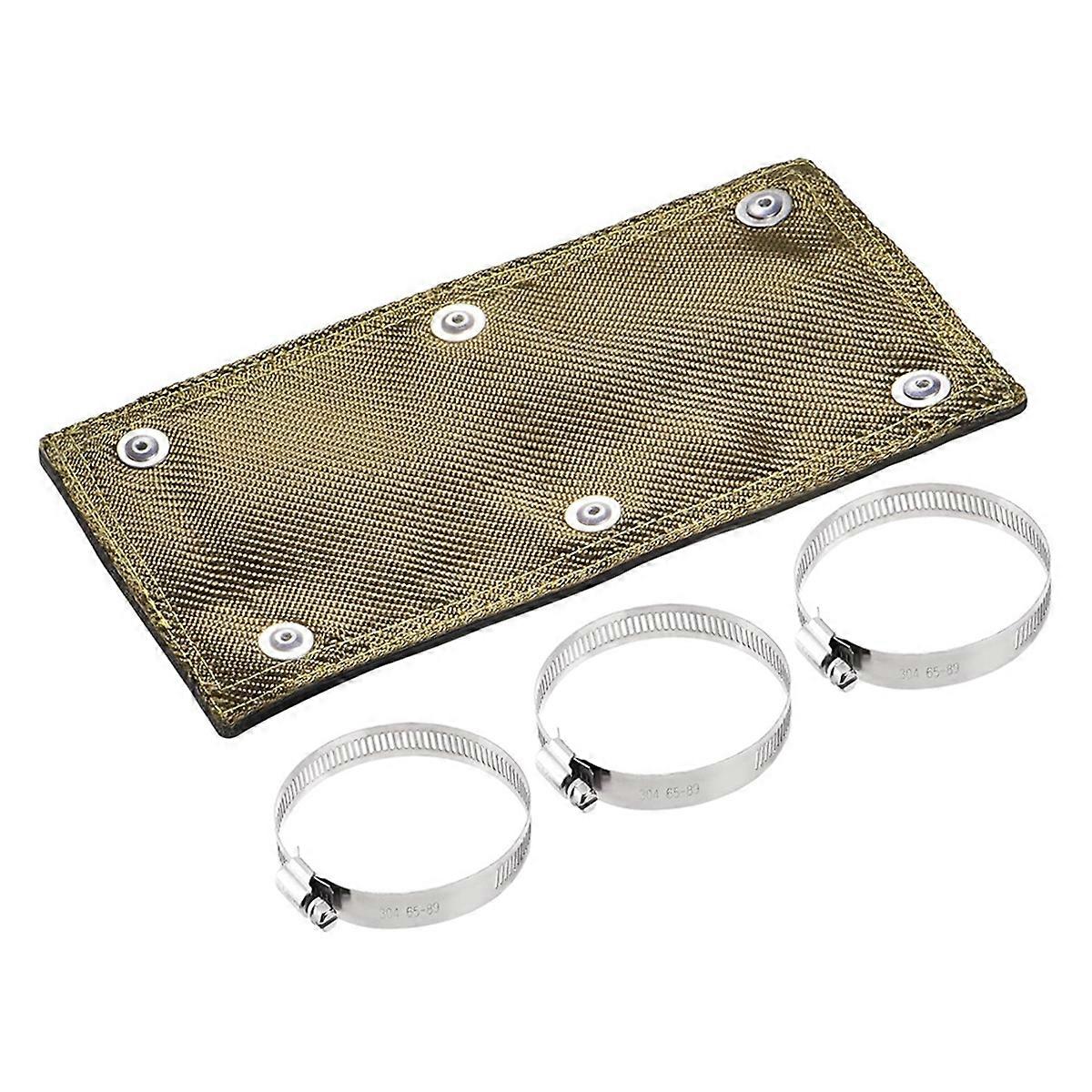 Titanium Pipe Shield 6x12Inch Exhaust Heat Shield, Design Heat Protection Up to 1350°F, Protects Hea