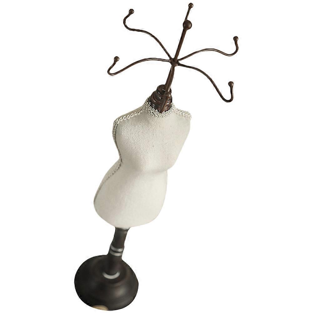 Multi Color Model Necklace Rack for Storage 2Pcs Retro Style Jewelry Stand