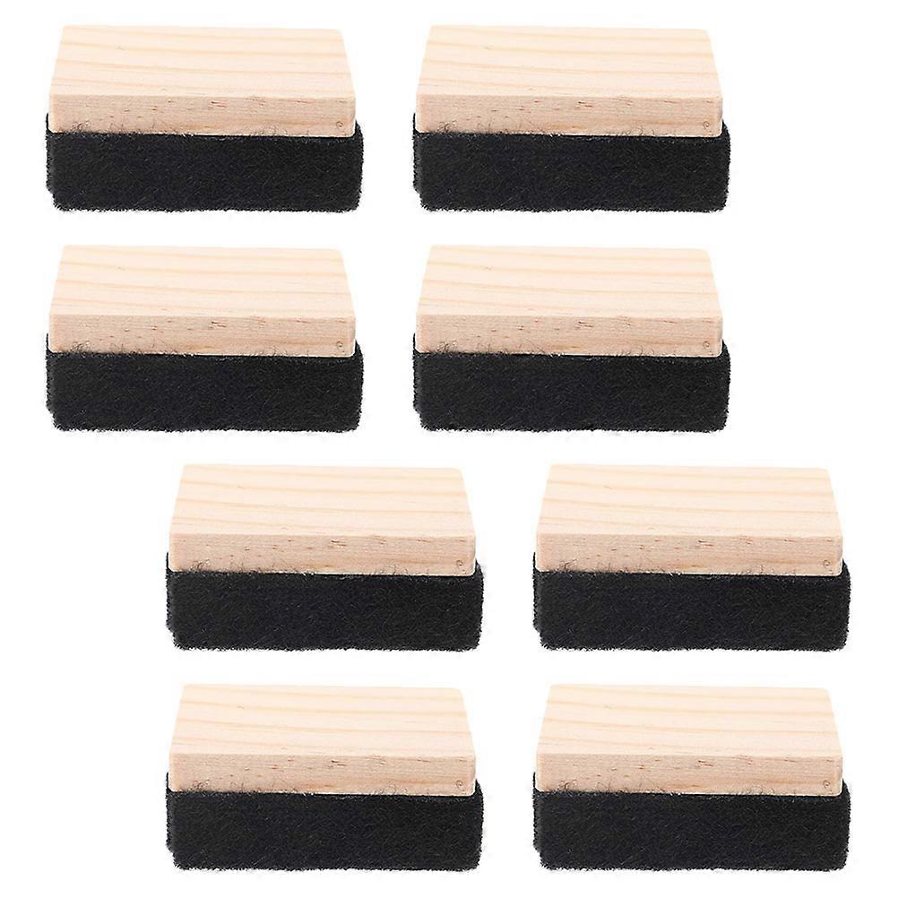 Blackboard Eraser Compact Wood Felt Chalk Cleaner 24Pcs for School Use