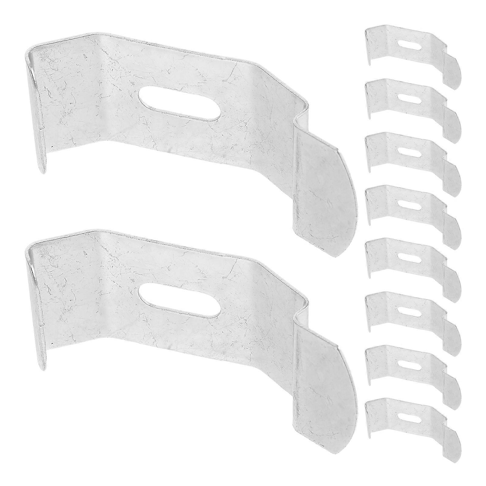 40Pcs Roman Blind Mounting Brackets for Vertical Fixation Silver Color