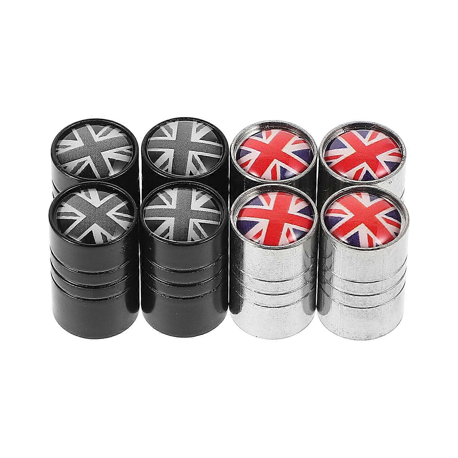 Aluminum Alloy Tire Valve Caps For Car Universal Use Assorted Color Durable Dust Proof Design 24Pcs