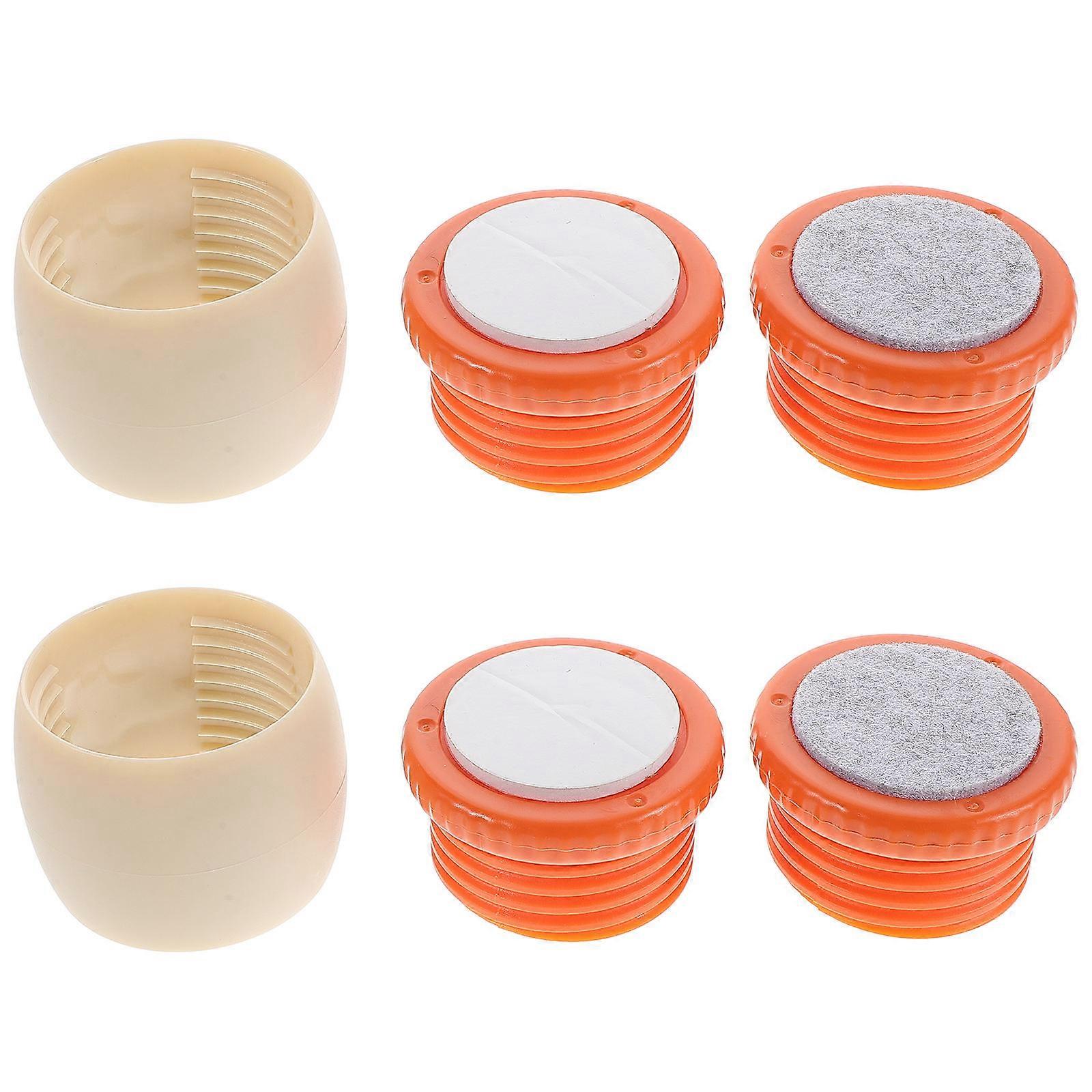 Orange Adjustable Headboard Stoppers Anti Shake Bed Frame Tool 10Pcs