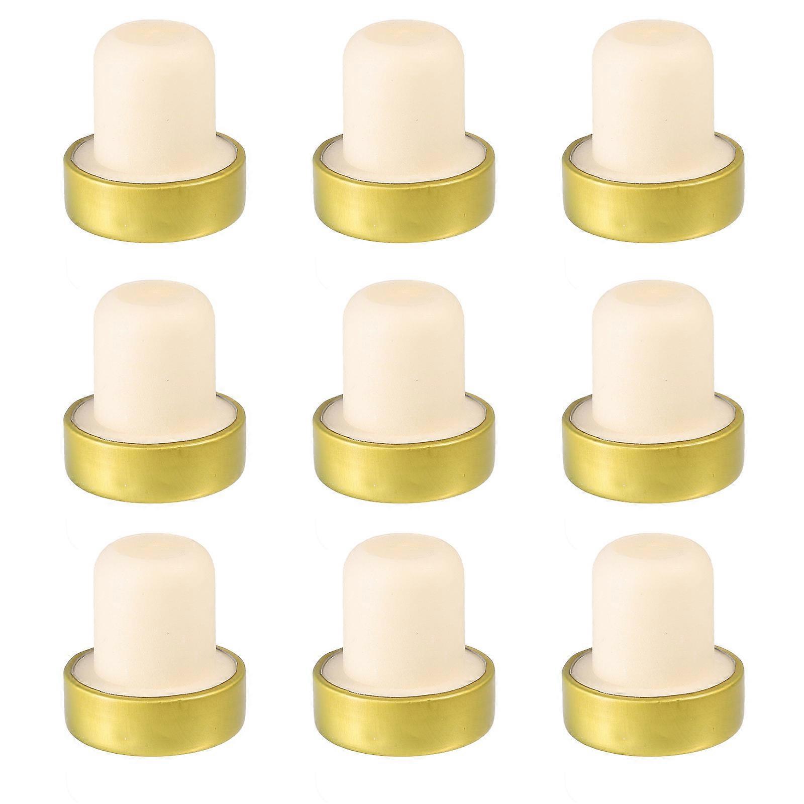 Stoppers Golden for Beverage Sealing 9Pcs Plugs