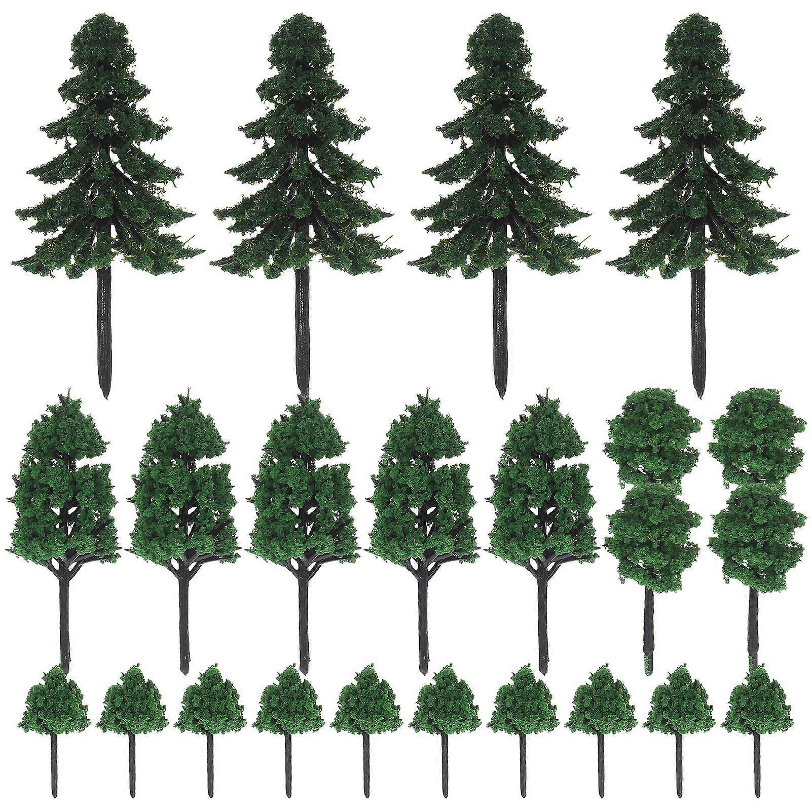 160Pcs Mixed Model Trees for Diorama with Plastic Landscape Trees Set