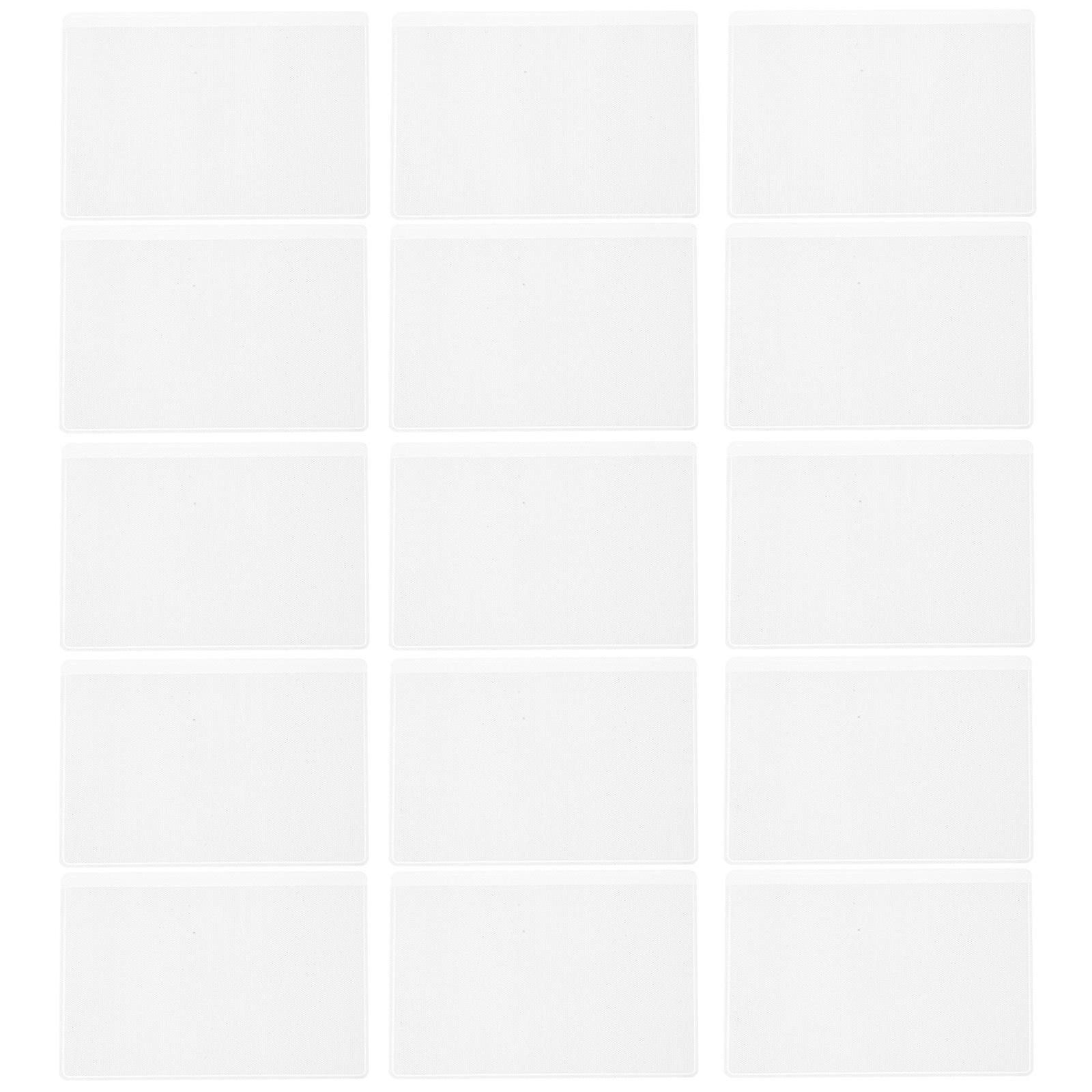 Transparent Card Sleeve Plastic Badge Protector for 250Pcs Cards