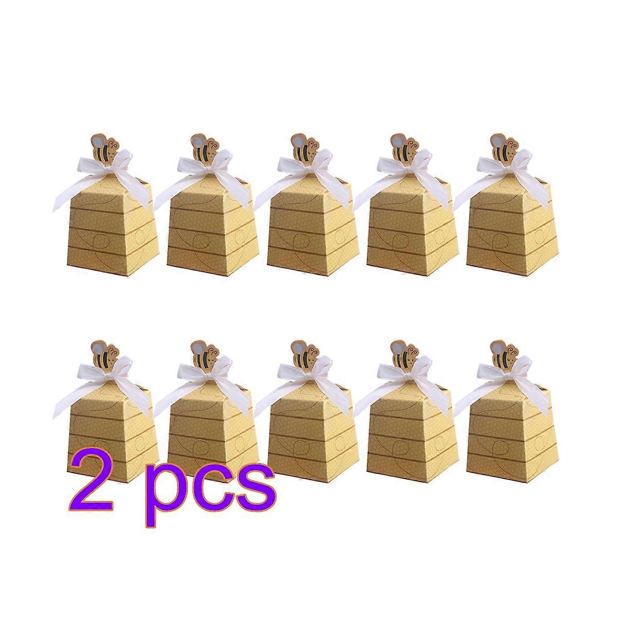 Beehive Shape Box Paper Gift Box for Storing Candy 20Pcs Favor Boxes