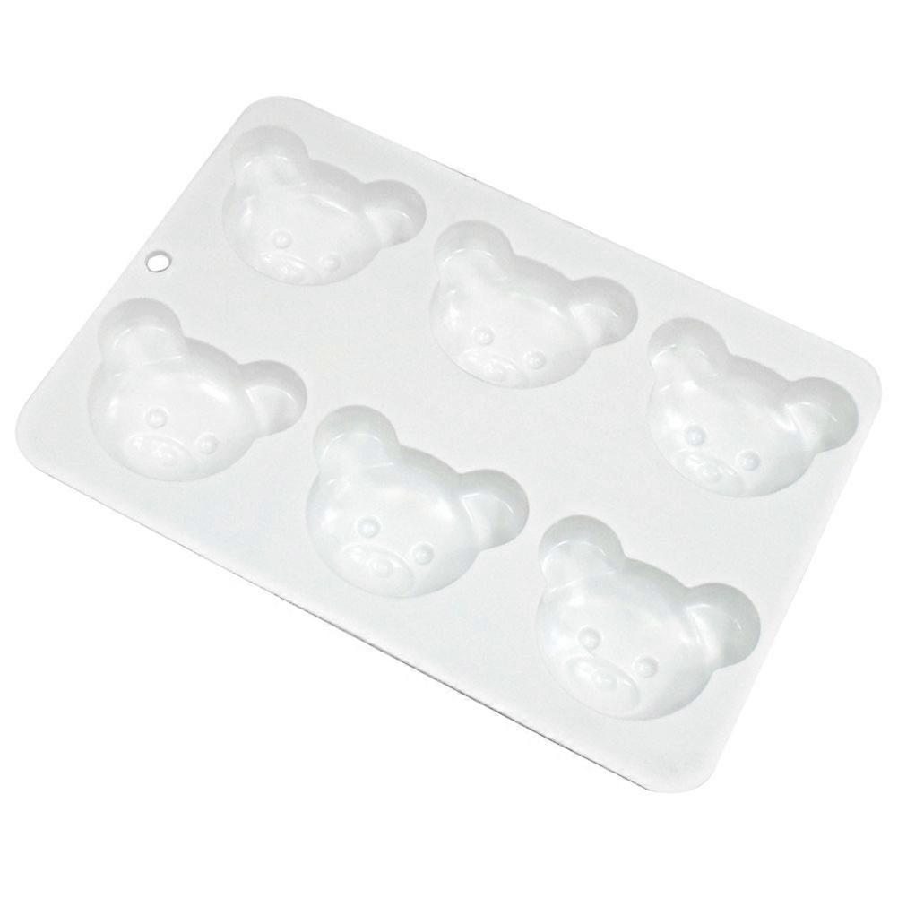 Small Bear Head Silicone Candy Mold for Chocolate Baking
