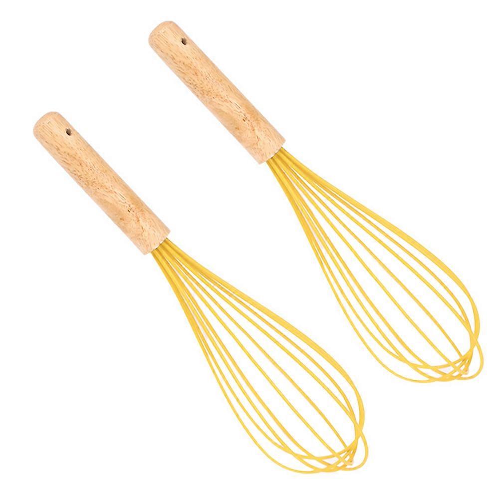 Kitchen Hand Mixer for Manual Baking 2Pcs Silicone Whisk