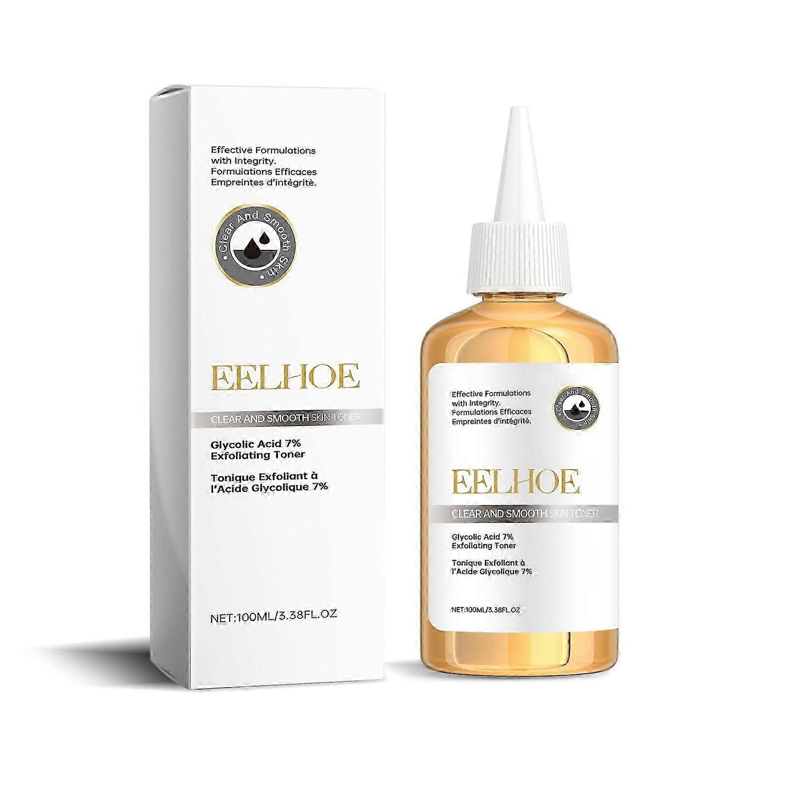 Glycolic Acid 7% Toner for Face, Glycolic Acid 7% Toning Solution, Exfoliating Skincare Solution for Smooth & Clear Skin, Gentle Exfoliator