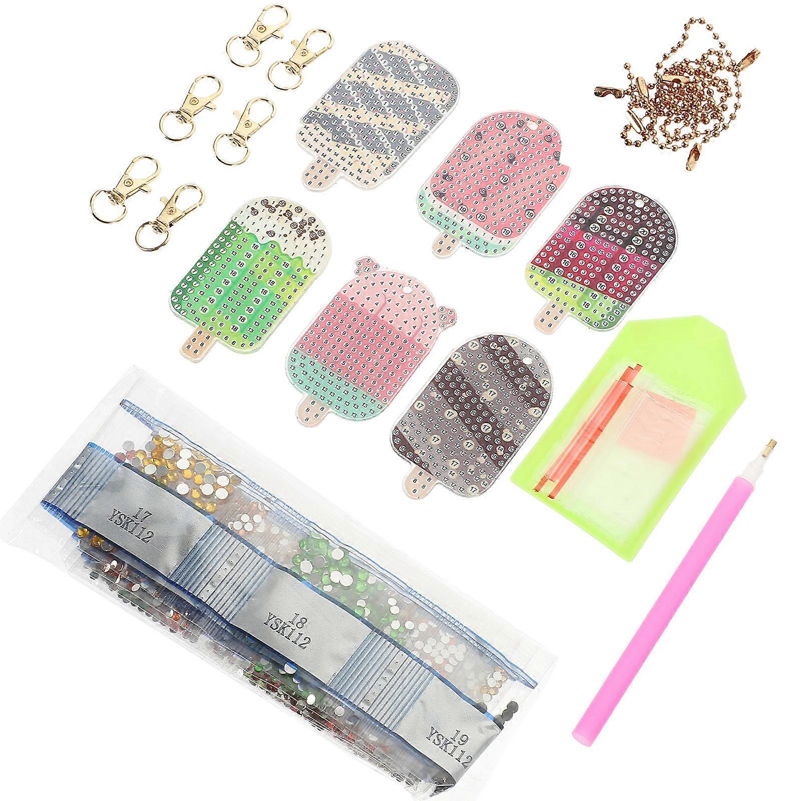 Cute Keychain Pendant Set for Families and DIY Lovers in Assorted Color for Summer Beach Style and Key Organizing 3 Sets