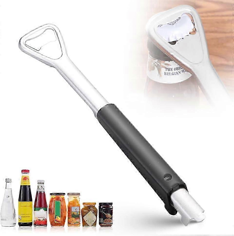 Adjustable Jar Can Opener, Jar Opener for Weak Hands Adjustable Multifunctional Stainless Steel Can Opener Jar Lid Gripper, Bottle Cap Opener for Most